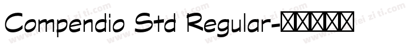 Compendio Std Regular字体转换